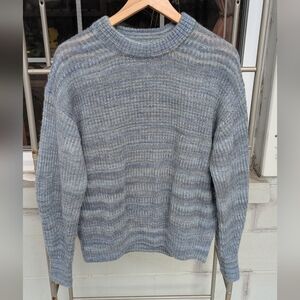 NWOT Everlane Cocoon Crew In Marbled Blue Womens Size Small